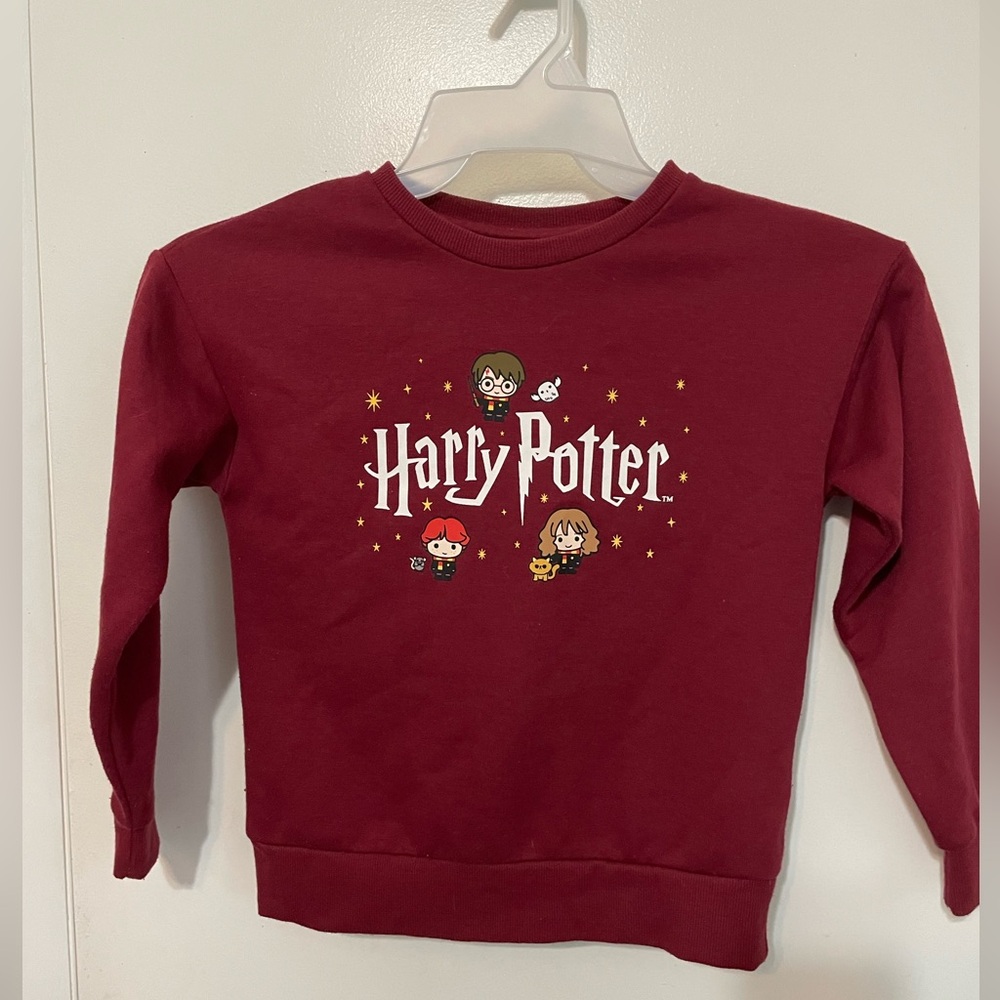 Universal studios wizarding world of Harry Potter 8-9 yrs burgundy Sweatshirt